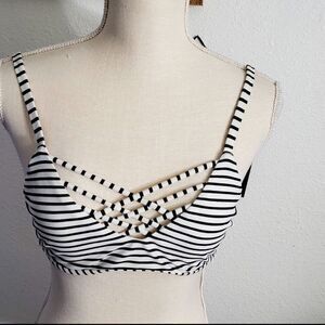 Black Green Multicolor Underwire Padded Triangle Swimwear Lot Of 3 Bikini Top M